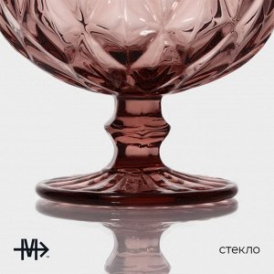 Креманка Magistro «Круиз», 350 мл, d=12 см, стекло, розовая