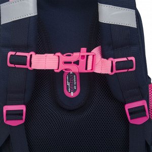 Ранец школьный формованный GRIZZLY с анатомической спинкой на ножках, для девочки