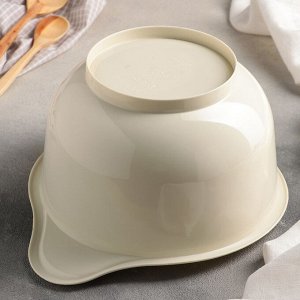 Миска для миксера, 3,6 л, пластик, цвет ассорти, МАДЕНА