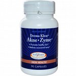 Enzymatic Therapy, Средство для лечения акне Derma Klear Akne • Zime, Здоровье кожи, 90 капсул