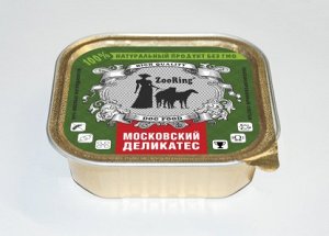 ZR Консервы для собак "МОСКОВСКИЙ ДЕЛИКАТЕС"  100гр. 1*16шт.