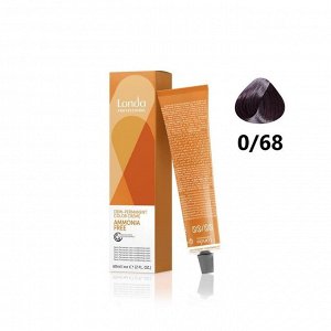 Стойкая крем краска для волос тон 0/68 фиолетово-синий микстон Londa Color 60 мл