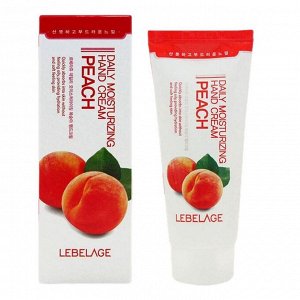 Lebelage Крем для рук увлажняющий с экстрактом персика Daily Moisturizing Peach Hand Cream, 100 мл