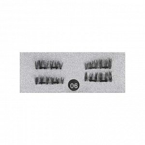 Nail Art Магнитные накладные ресницы №06, 4 шт, 6-11 x 21 мм