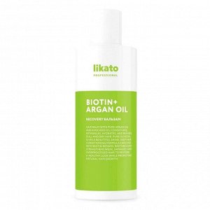 Likato Бальзам для волос восстанавливающий / Recovery Repairing Hair Balm Biotin + Argan Oil, 250 мл