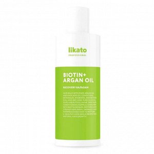 Likato Бальзам для волос восстанавливающий / Recovery Repairing Hair Balm Biotin + Argan Oil, 250 мл