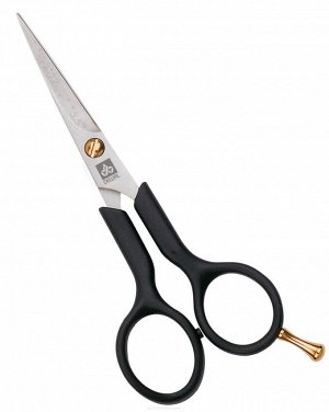 Dewal Парикмахерские ножницы прямые с микронасечками / Easy Step 2312/5.5, черный