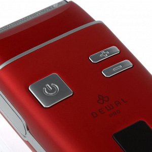 Dewal Шейвер для проработки контуров и бороды / Blade Red 03-417, красный