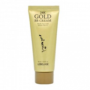 Lebelage ВВ-крем омолаживающий c экстрактом золота / 24k Gold BB Cream Spf 50+ Pa+++, 30 мл
