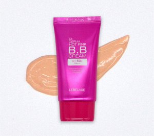 Lebelage BB-крем увлажняющий с экстрактом розы Dr. Derma Hot Pink BB Cream Spf 50+ Pa+++, 30 мл