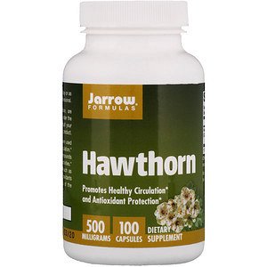 Jarrow Formulas, Боярышник, 500 мг, 100 капсул