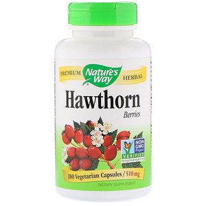 Natures Way, Hawthorn Berries, 510 mg, 180 Vegetarian Capsules