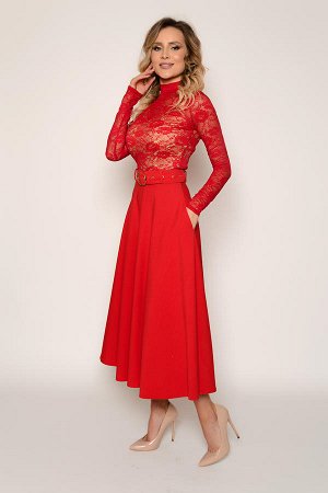 Блуза Гипюр-стрейч
Красная облегающая блуза-водолазка с длинным рукавом из прозрачной ажурной ткани гипюр-стрейч с принтом "цветы".

Элегантный классический крой.
Образ, благодаря прозрачности и цвета