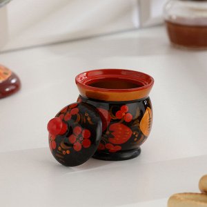 Набор специй «Земляничка», средний, 15x15x6 см, хохлома