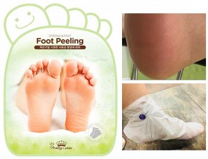 Маска-носочки для ног омолаживающая с эффектом пилинга, 40 гр / PrettySkin Strong And Fast Foot Peeling