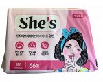Прокладки ежедневные гигиенические She&#039;s everyday 66 шт