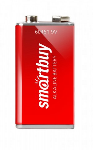 Батарейка алкалиновая Крона Smartbuy 6LR61/1B (12/240)  (SBBA-9V01B)