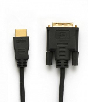 Кабель HDMI to DVI-D Single Link A-M/DVI (18+1)-M 2,0 m (24K) в пакете (К121)/120/