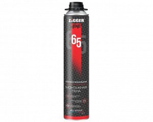 Проф. пеногерметик KimTec «ZIGGER PF» 65л всесезонная, 850 мл, 920 г (1/12)