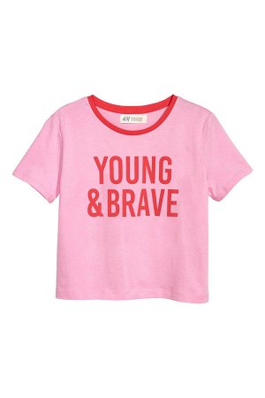 футболка Розовый / Молодой и Храбрый