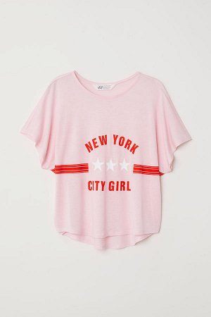футболка Светло-розовый / Нью-Йорк