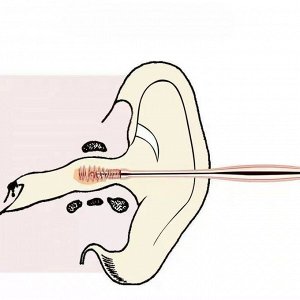 Спиральная палочка для чистки ушей, нержавеющая сталь