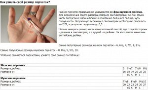 Размерная сетка