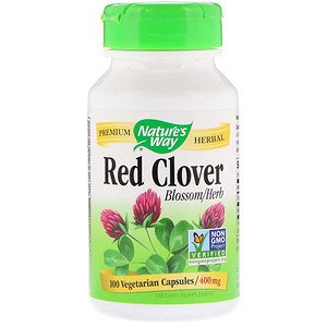 Natures Way, Red Clover, Blossom/Herb, 400 mg, 100 Vegetarian Capsules