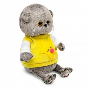 Басик BABY в толстовке со звездой мягкая игрушка