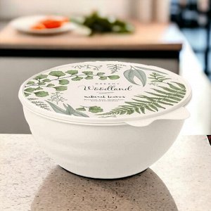МИСКА для продуктов С КРЫШКОЙ С ДЕКОРОМ WAVE 0,85Л
