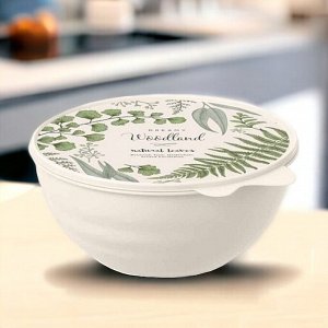 МИСКА для продуктов С КРЫШКОЙ С ДЕКОРОМ WAVE 0,85Л