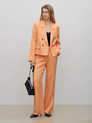 Брюки широкого кроя, D367/apricot