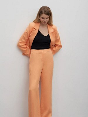 Брюки широкого кроя, D367/apricot