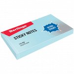 Самоклеящийся блок Berlingo &quot;Ultra Sticky&quot;, 125*75мм, 100л, пастель, голубой