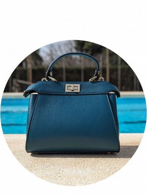 Сумка с цепочкой Ab.Zapatos PELLE Napoli (650) Petrol