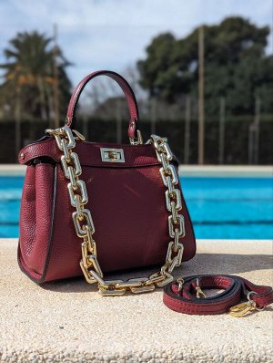 Сумка с цепочкой Ab.Zapatos PELLE Napoli (650) Burdeos