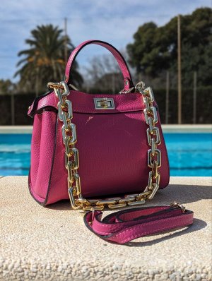 Сумка с цепочкой Ab.Zapatos PELLE Napoli (650) Fuxia