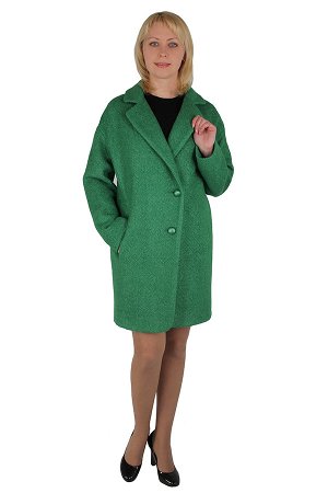Пальто демисезонное Букле Зеленый