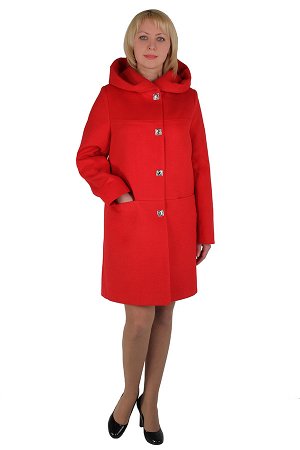 Пальто демисезонное Кашемир Красный