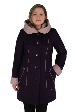 Пальто демисезонное Кашемир Фиолет