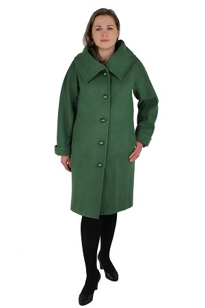 Пальто демисезонное Кашемир Зеленый