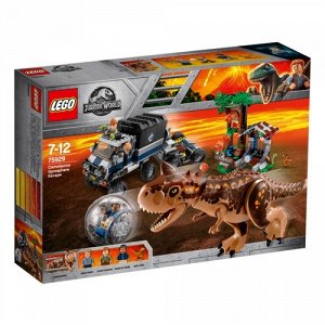 LEGO (Лего) Игрушка Jurassic World Побег на гиросфере от карнотавра ,38*26*9 см