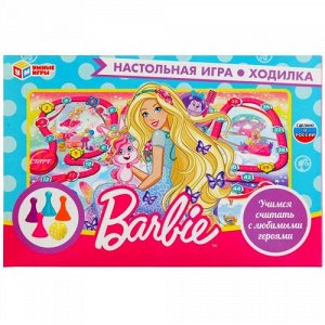 Игра-ходилка "Умка" Барби, кор 33*21,5 см