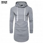 Длинная толстовка с капюшоном