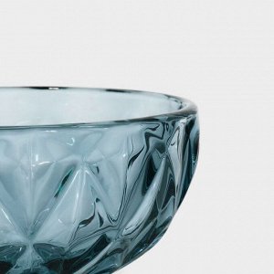 Креманка стеклянная Magistro «Круиз», 350 мл, d=12 см, цвет синий