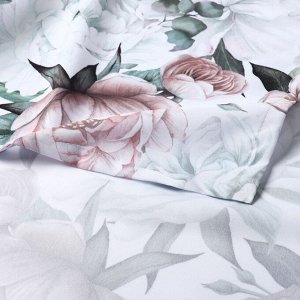 Скатерть Доляна Пионы 145*180 +/- 3 см, 100% п/э
