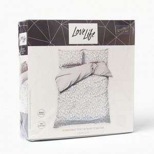 Постельное бельё 1.5-спальное LoveLife Leaflets, жатка