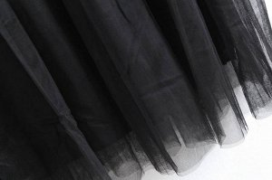 Фатиновая юбка,чёрная.