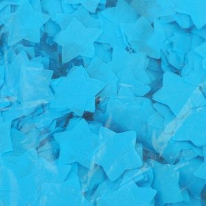 Наполнитель для шара "Конфетти звезды" 2 см, бумага, цвет голубой, 500г