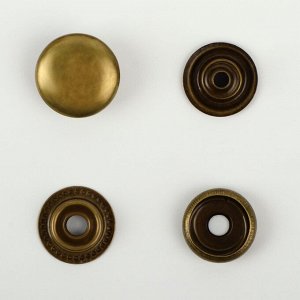 Кнопка установочная, Омега (О-образная), железная, d = 12 мм, цвет бронзовый